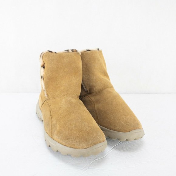 tan skechers boots